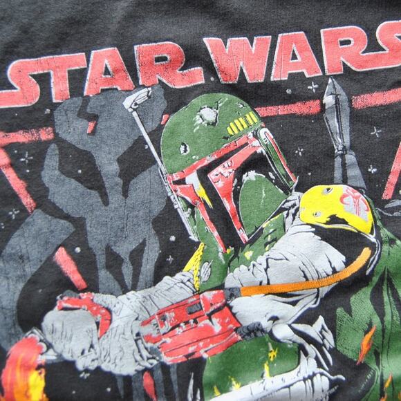 Star Wars Boba Fett Fifth Sun Black Short Sleeve Shirt Medium - Picture 2 of 5